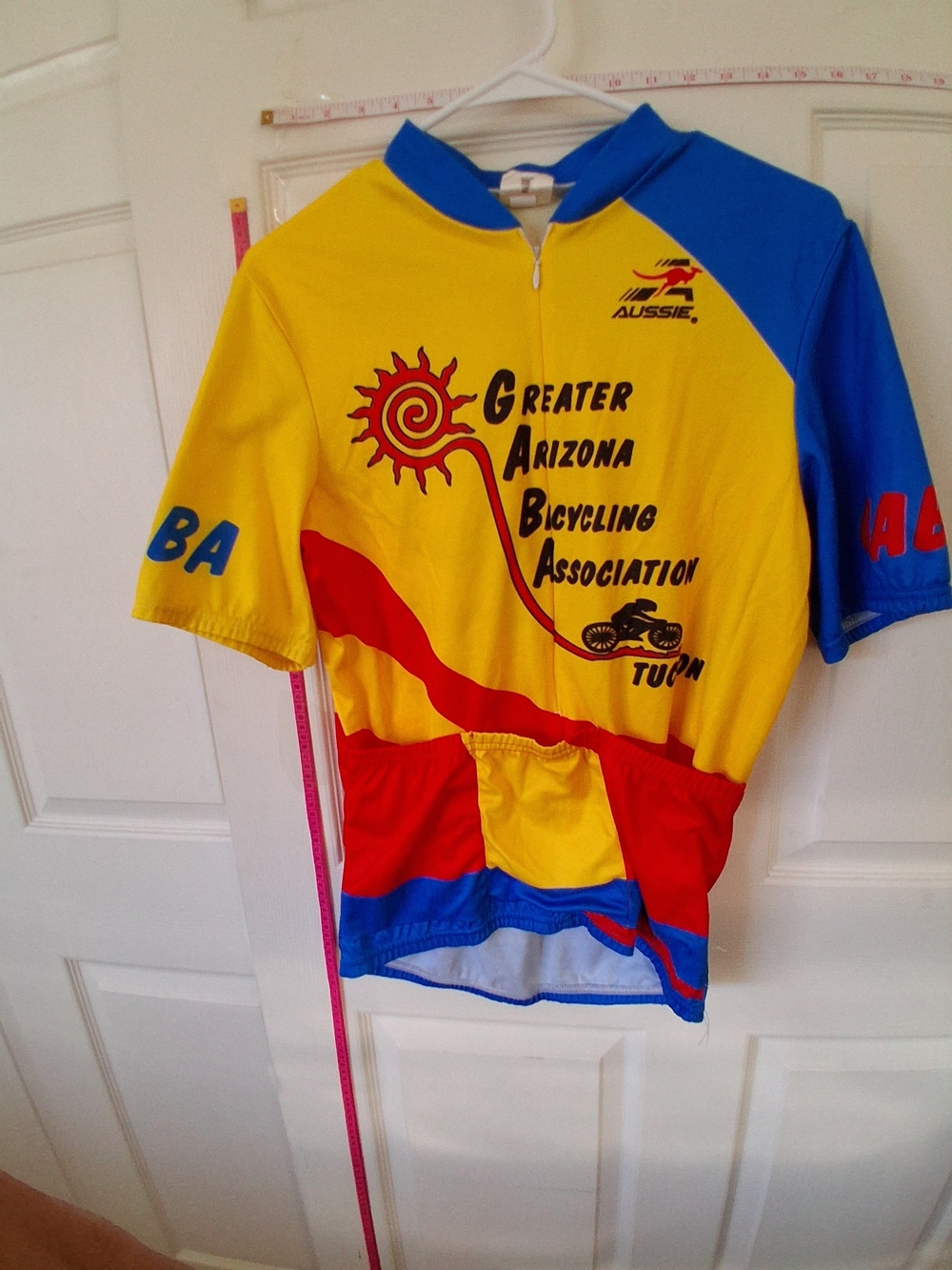 Aussie Yellow & Blue Greater Arizona Bicycling Association Men's Cycling Jersey